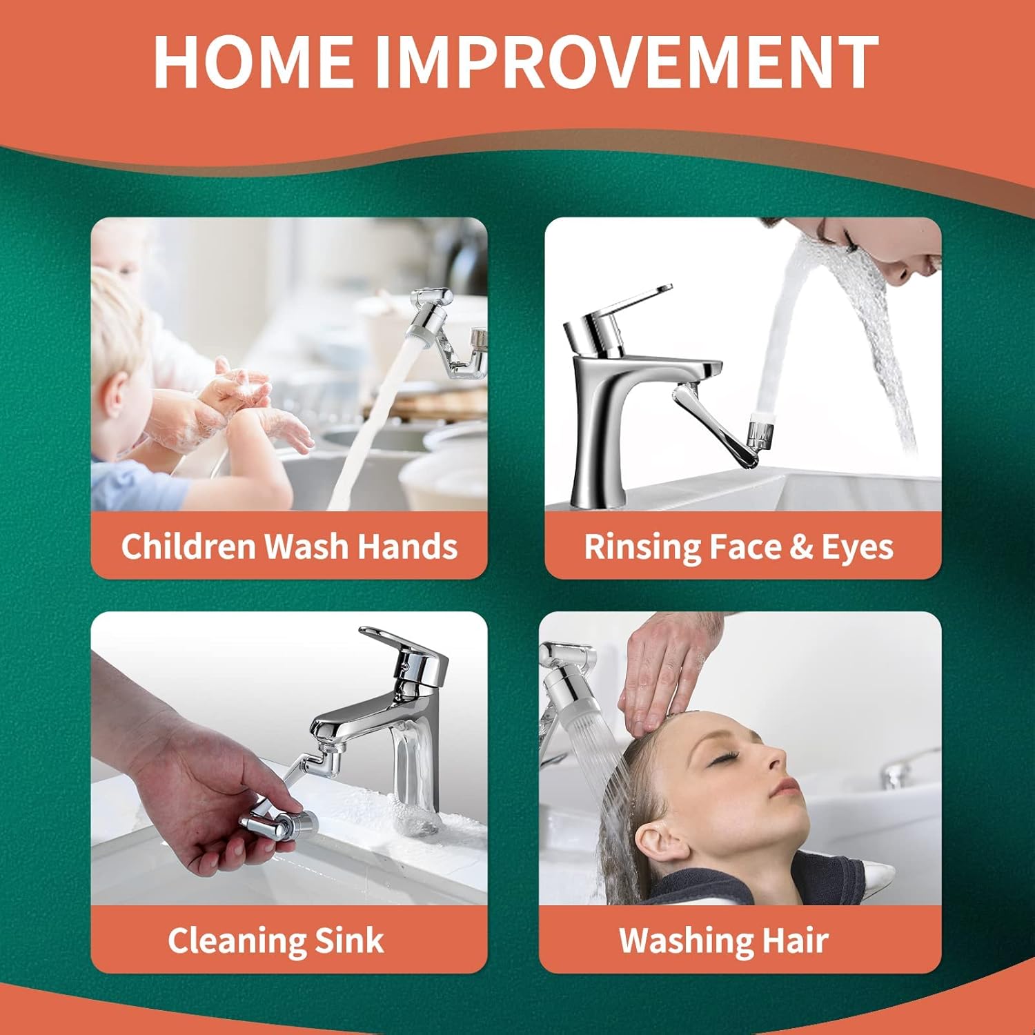 Universal 1080° Rotating Faucet Extender