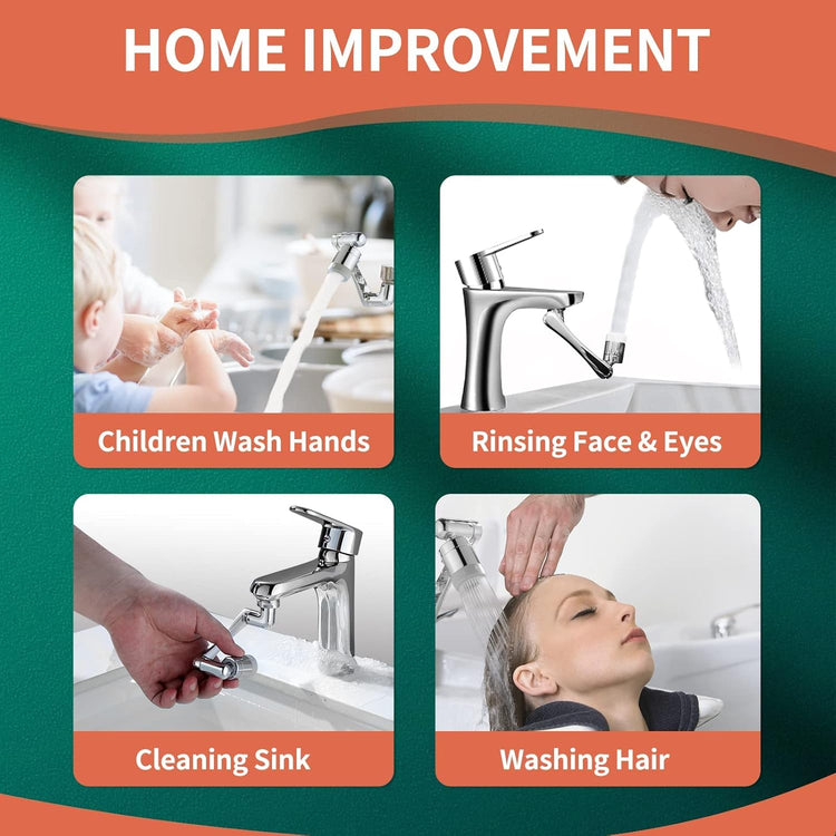 Universal 1080° Rotating Faucet Extender